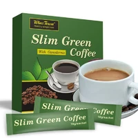Зелена кава для схуднення 18 пакетиків, 180 г. Розчинна зелена кава. Slim Green Coffe with Ganoderma
