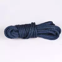 Мотузка для шибарі, колір синій 6мм/8м, джут, БДСМ бондаж