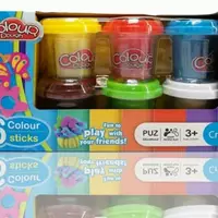 Пластилин Colour Dough набор цветного пластилина с фигурками набор для творчества из 6 цветов пластилина