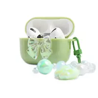 Airpods Case Bow — Green
