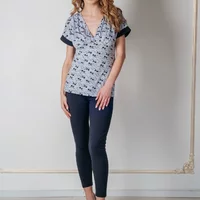 Жіночий домашній комплект футболка і лосіни Амелія