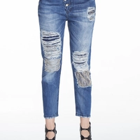 Женские джинсы слимы рваные  CIPO & BAXX