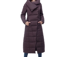 Женское зимнее пальто Комильфо (темный шоколад)