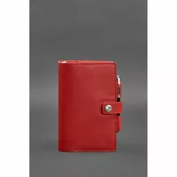Женский кожаный блокнот (Софт-бук) 4.0 красный