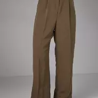 Классические брюки со стрелками прямого кроя - хаки цвет, M (есть размеры)