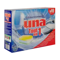 Таблетки для посудомийної машини Una Tout en 1 (40 шт)