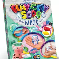 Пластилінове мило "PLAY CLAY SOAP" малий укр PCS-02-01U,02U,03U,04U (32) "Danko Toys"
