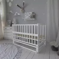 Ліжко дитяче Baby Comfort ЛД2 з маятником білий