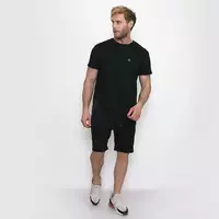 Мужской комплект (футболка и шорты) Teamv Reflector Черный