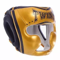 Шлем боксерский с полной защитой FHGL-3-TW Twins  XL Золото-синий (37426104)