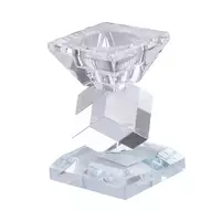 Підсвічник скляний 10,5 см Кристал
