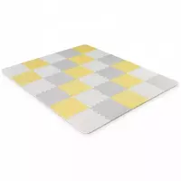 Детский коврик-пазл KiderKraft LUNO Yellow