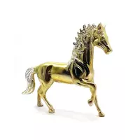 Лошадь алюминий (20х18х4 см)
