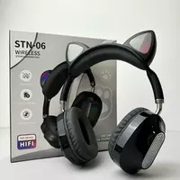 Беспроводные наушники Cat Ear RGB STN06 (Черный)
