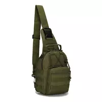 Тактическая армейская сумка - рюкзак через плечо зеленого цвета, военный рюкзак на одно плече для зсу