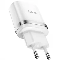 СЗУ HOCO N1 1USB/2.4A + USB - Lightning 12pc, зарядний пристрій, Білий